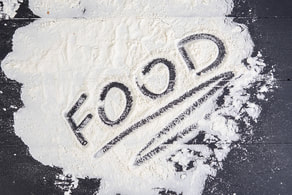 The Word Food In Flour